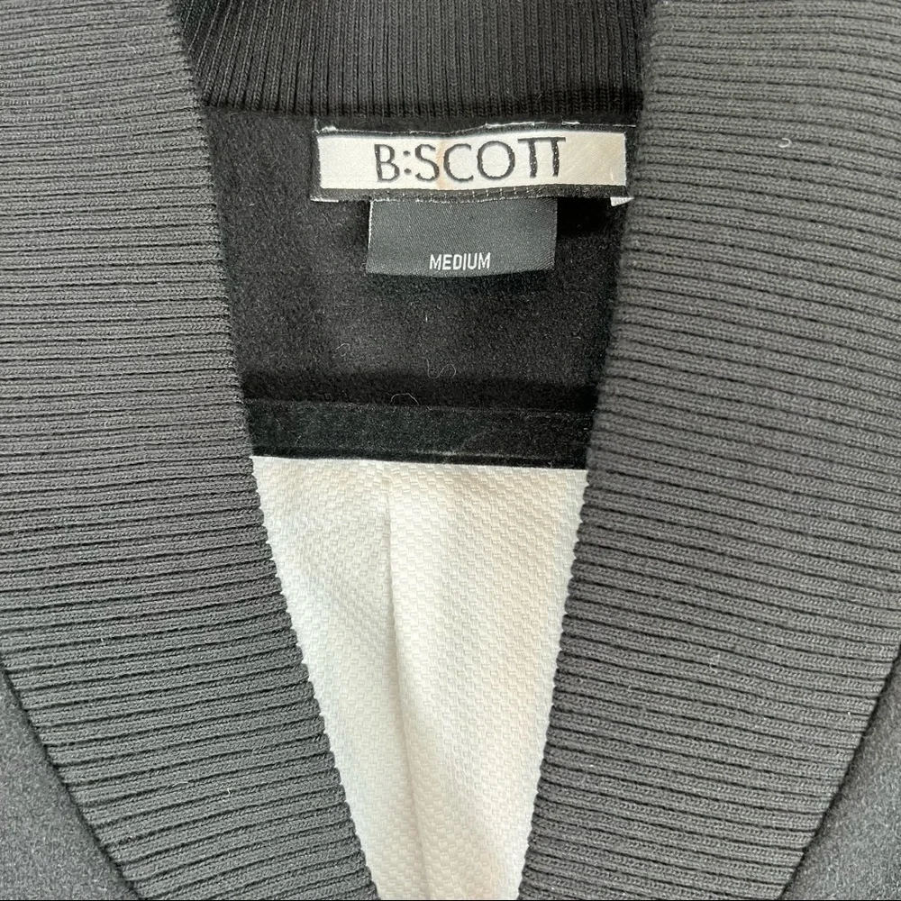 NEW NWT B:SCOTT Varsity Bomber Designer Wool Jacket - Picture 2 of 14